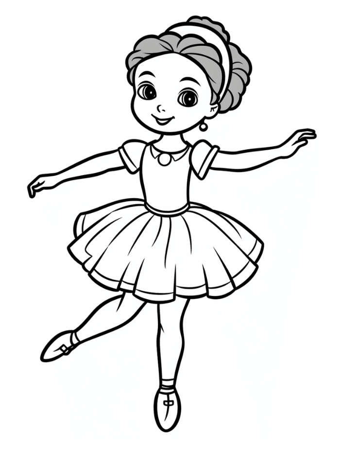 Ballerina coloring pages hue therapy