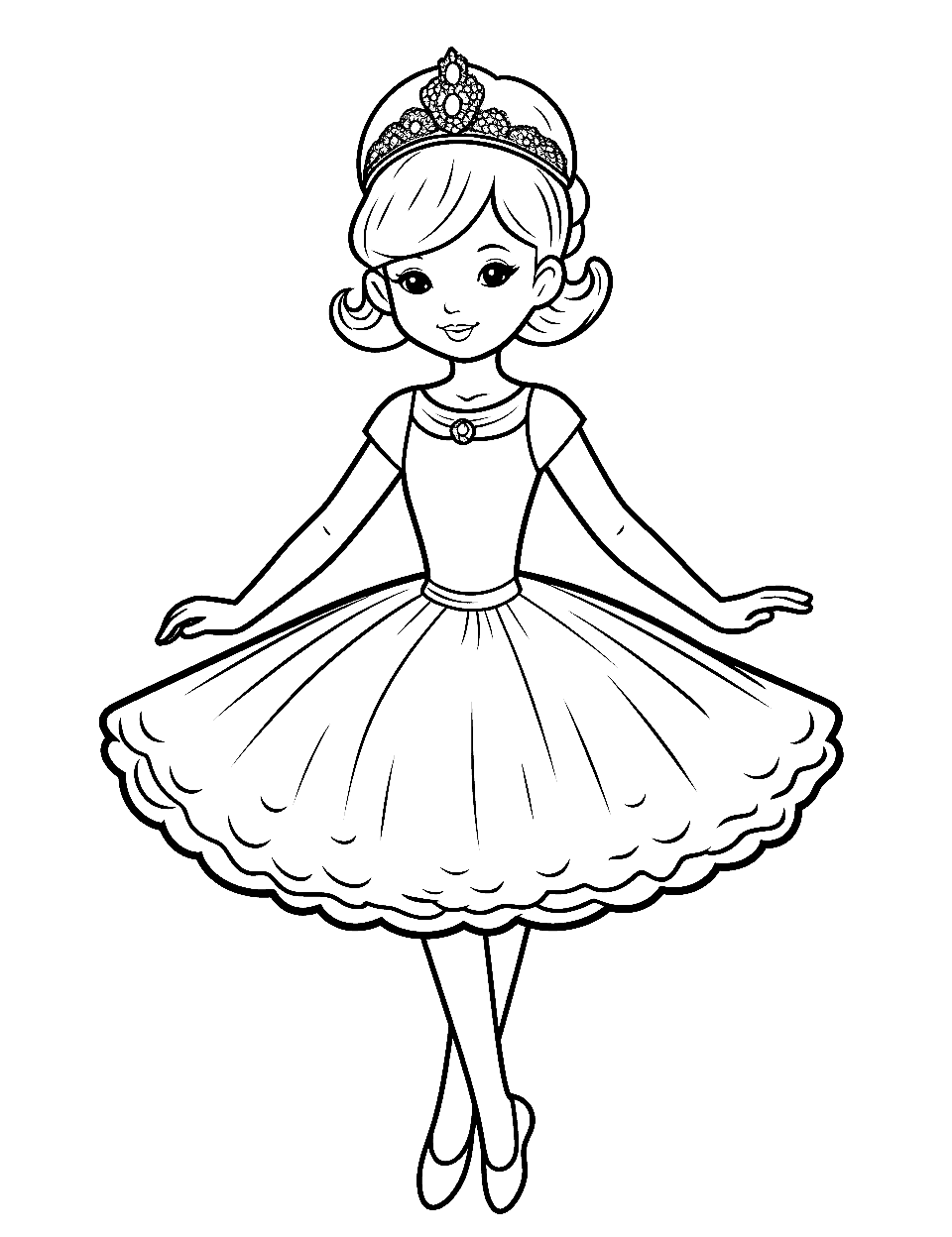 Ballerina coloring pages free printable sheets