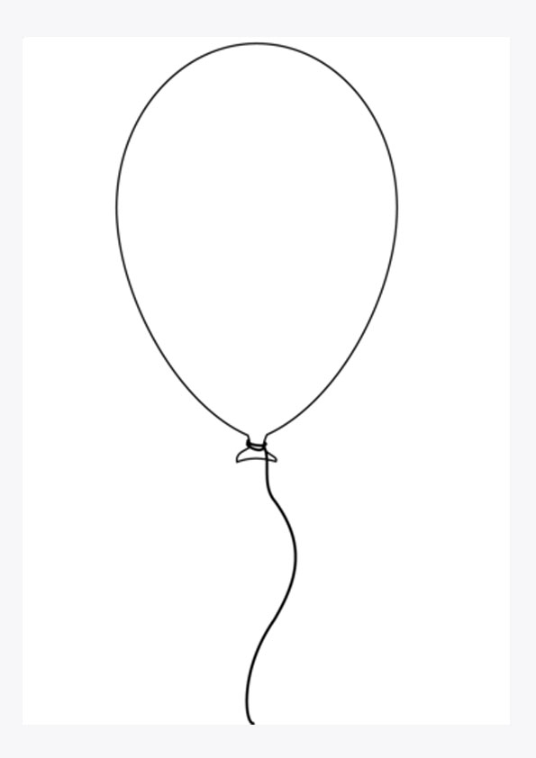 Coloring pages balloon coloring worksheet for kids printable