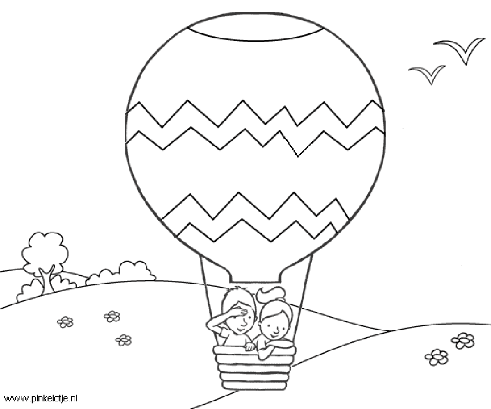 Hot air balloon coloring pages printable for free download