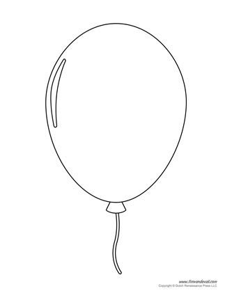 Printable balloon template birthday printables â tims printables balloon template balloons birthday coloring pages