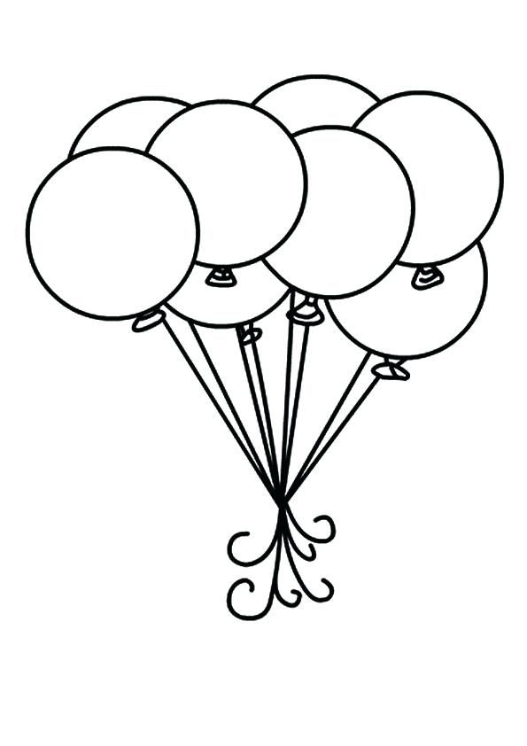 Remarkable printable balloon template print coloring pages balloons kids birthday coloring pages princess coloring pages happy birthday coloring pages