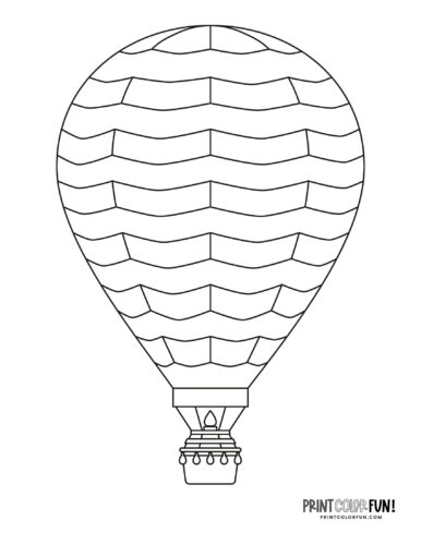 Huge hot air balloon coloring pages other fun at