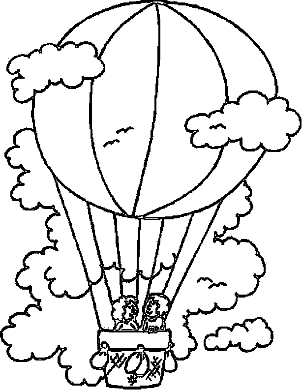 Hot air balloon coloring pages printable for free download