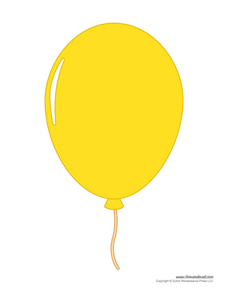 Printable balloon template birthday printables â tims printables
