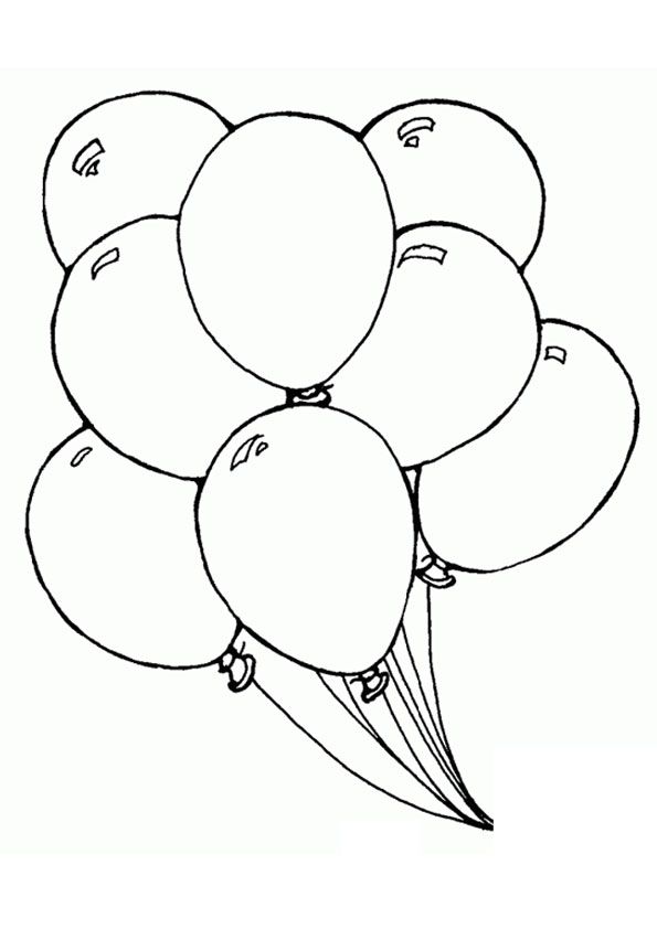 Balloon coloring page for kids kids printable coloring pages coloring pictures for kids free kids coloring pages