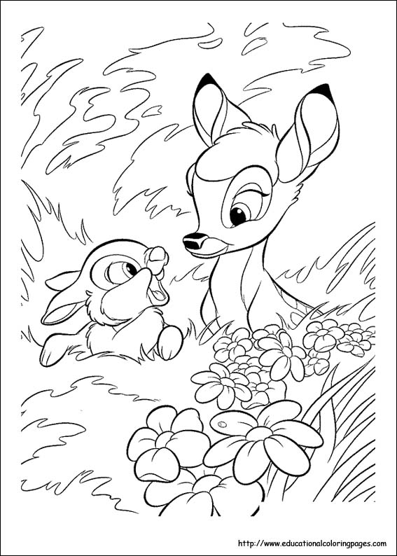 Bambi coloring pages