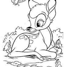 Bambi coloring pages