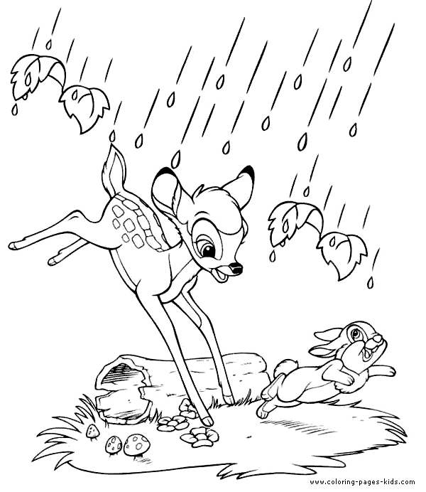 Bambi coloring pages