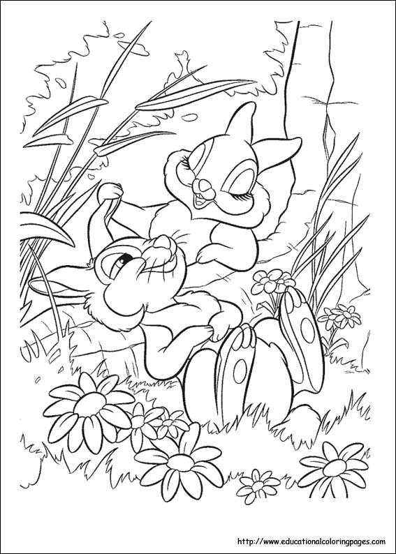 Bambi coloring pages