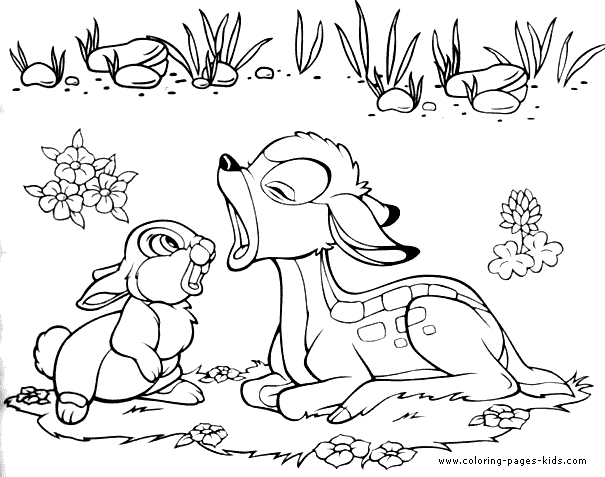 Bambi coloring pages