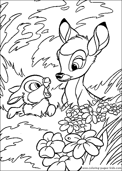 Bambi coloring pages