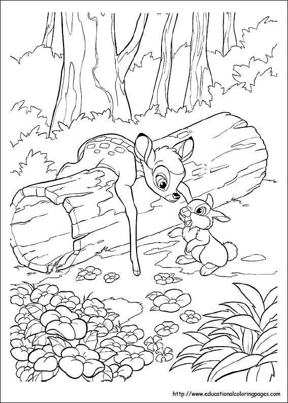 Bambi coloring pages