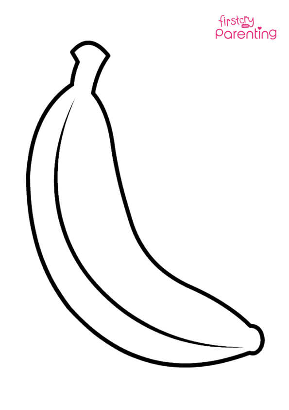 Bananas coloring page for kids