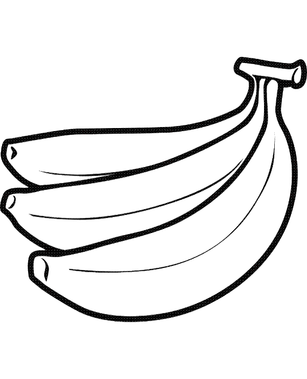 Printable bananas coloring page