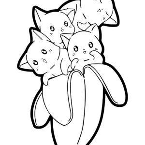 Bananas coloring pages printable for free download
