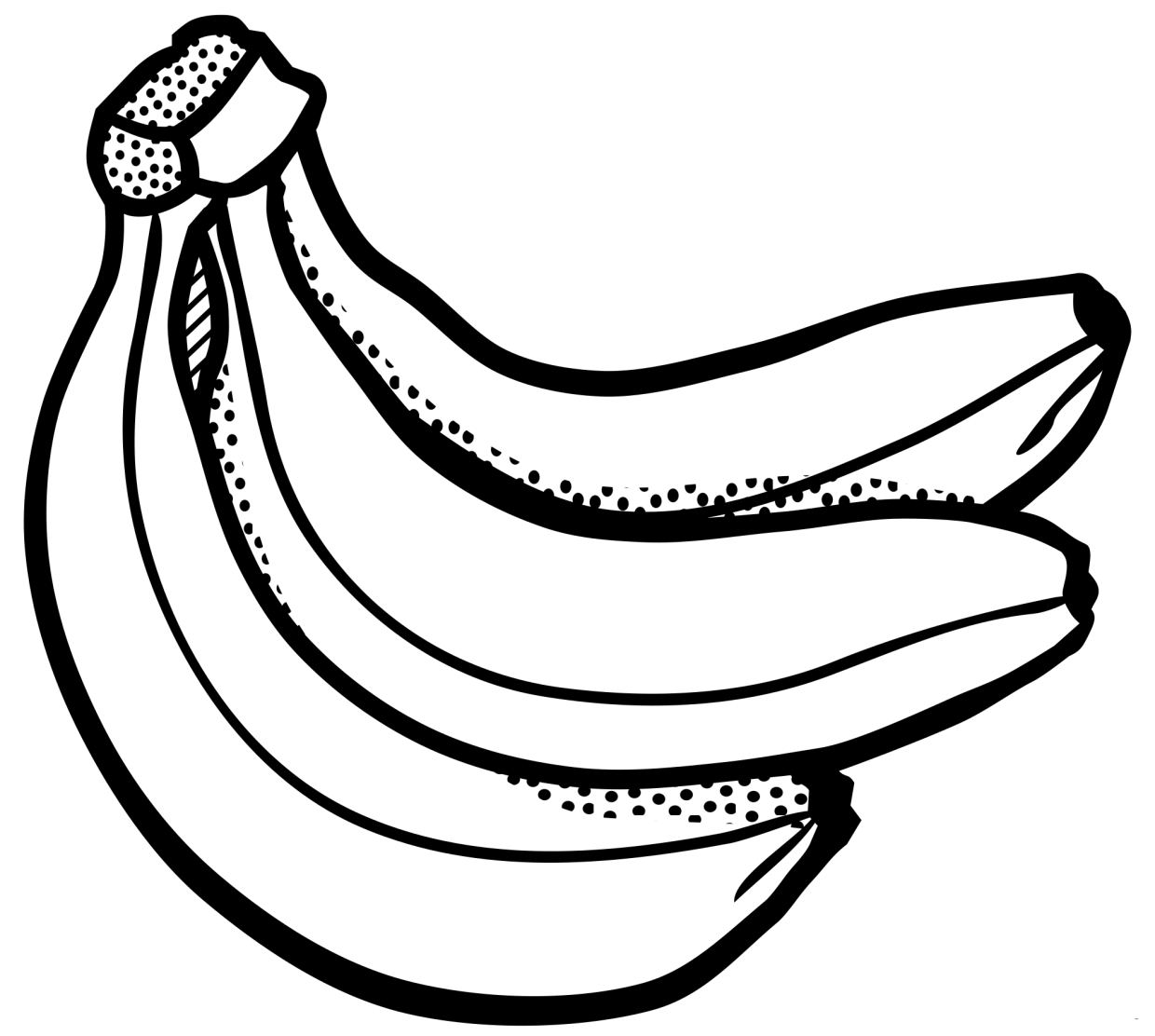 Banana coloring pages