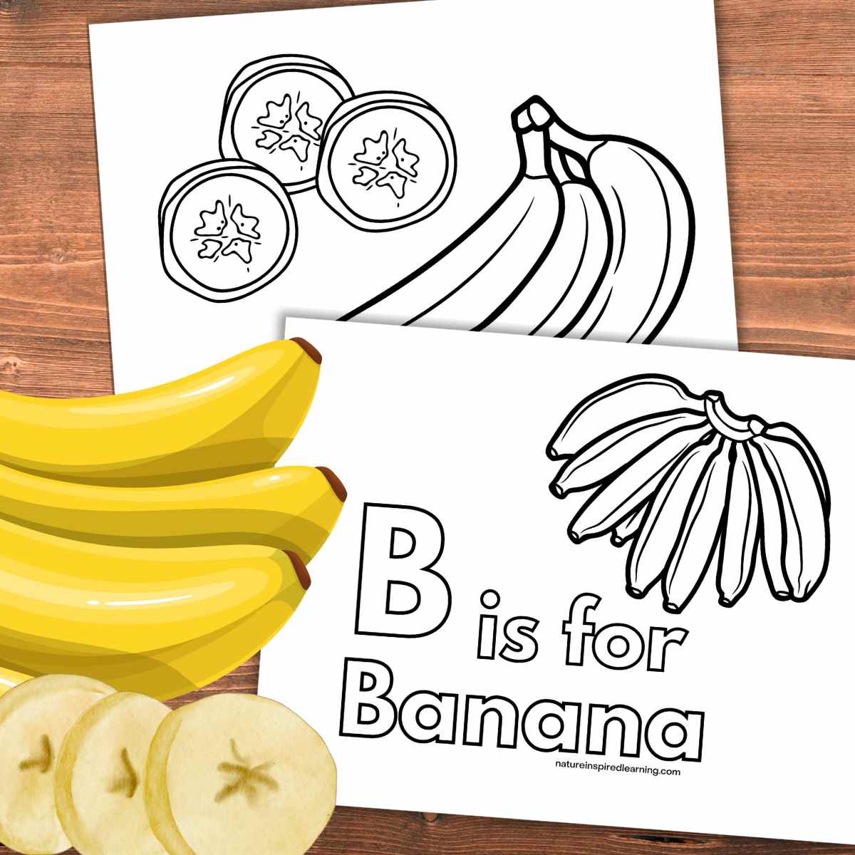 Banana coloring pages