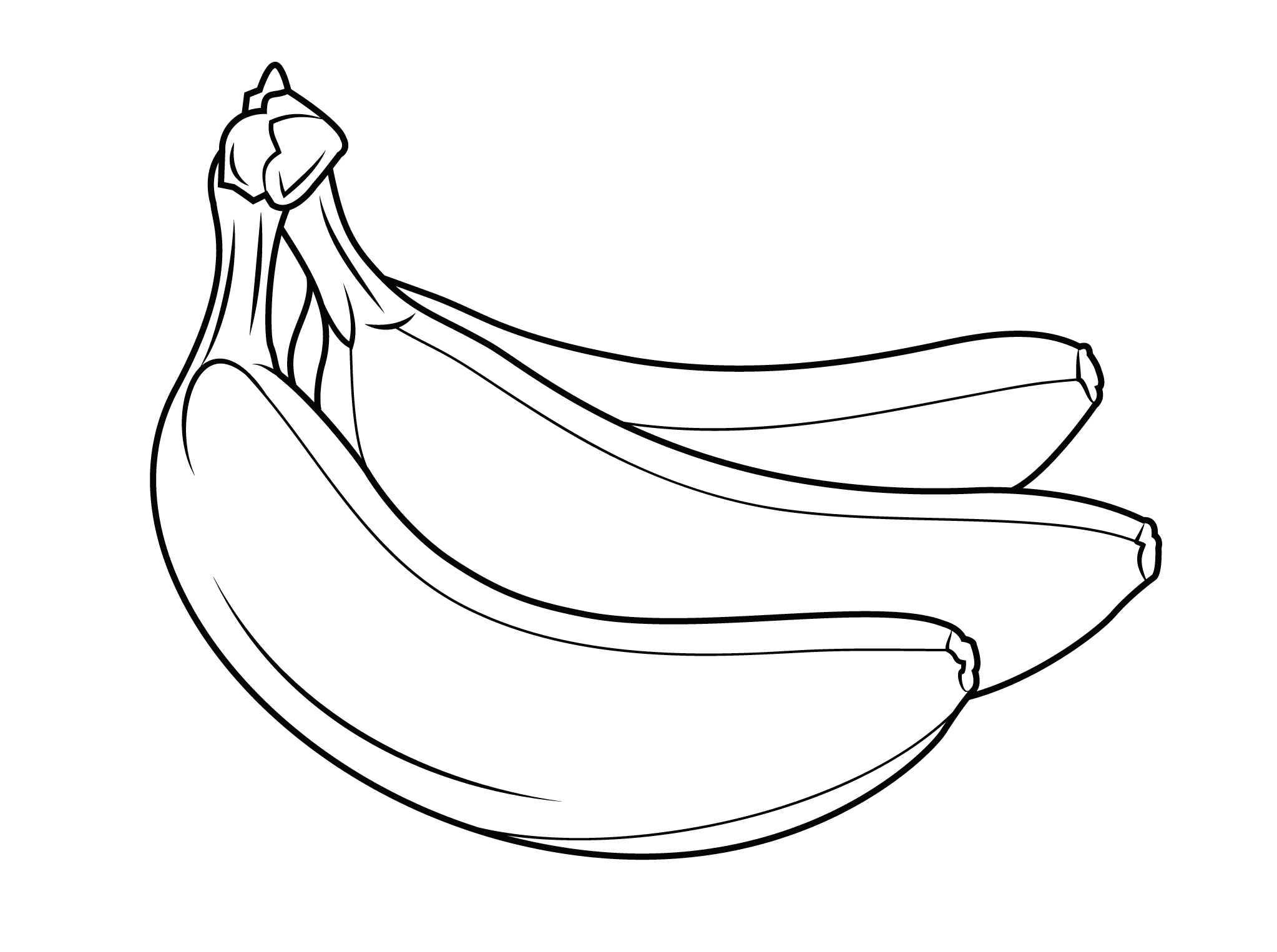 Banana coloring pages