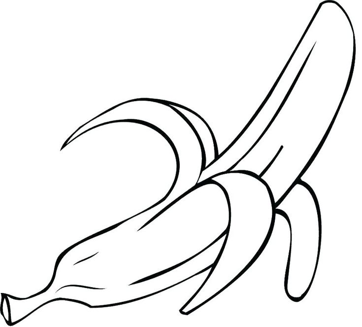 Banana coloring pages