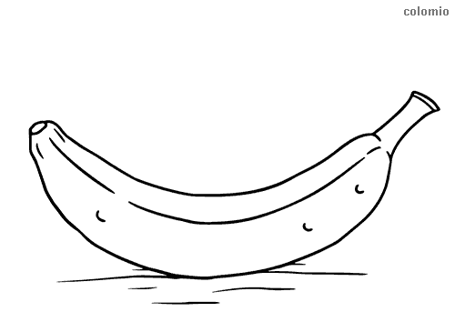 Bananas coloring pages free printable banana coloring sheets