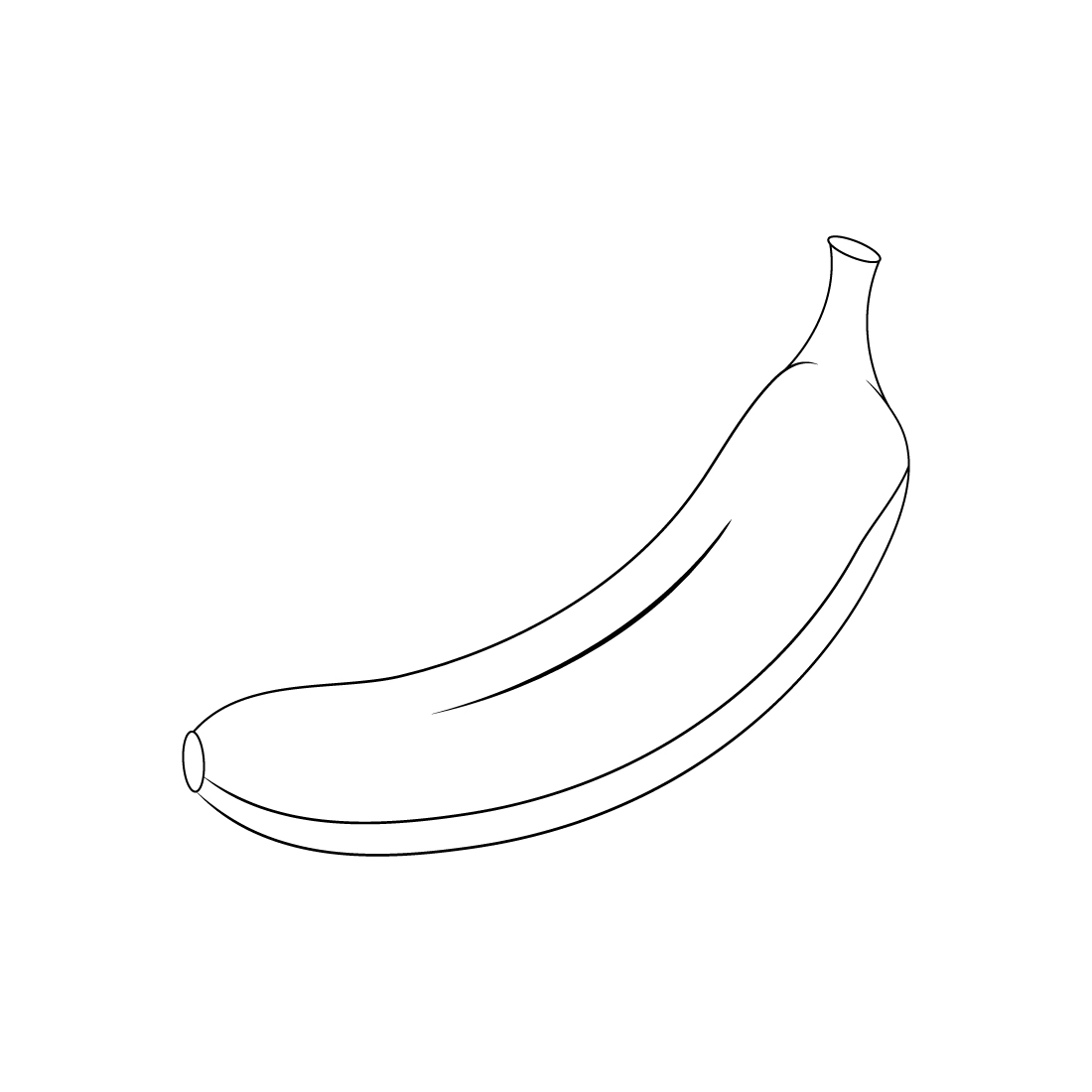 Banana fruits coloring page