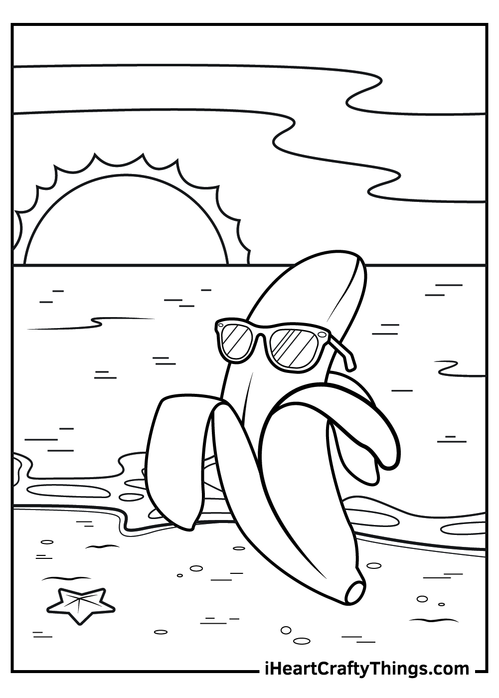 Bananas coloring pages free printables