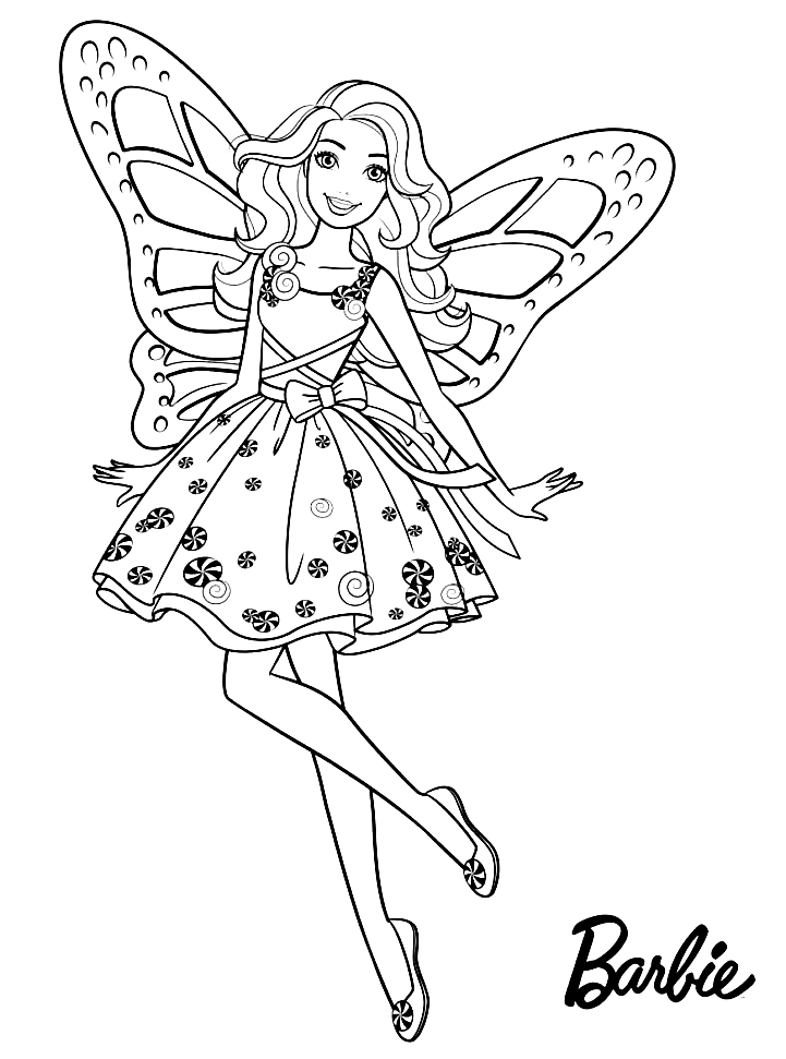 Barbie coloring pages printable for free download