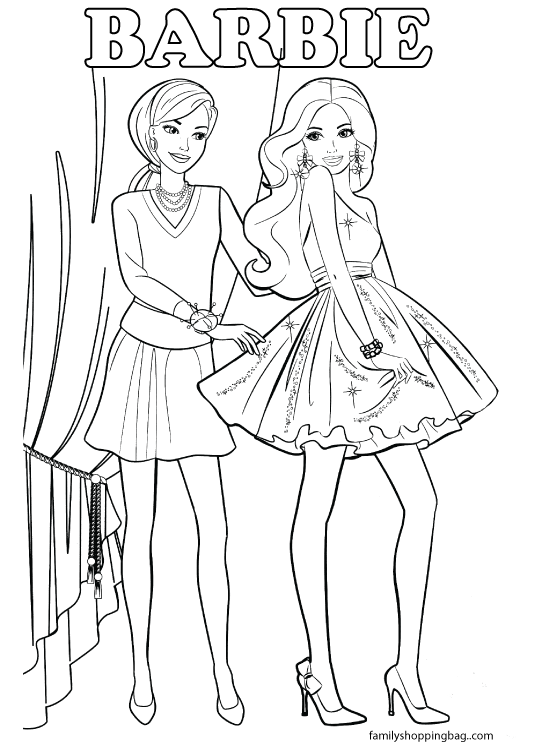 Free printable barbie coloring pages and more lil shannie