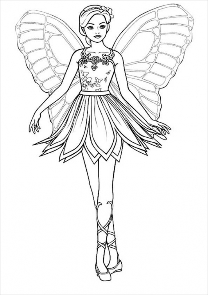 Get this easy printable barbie coloring pages for children laxx