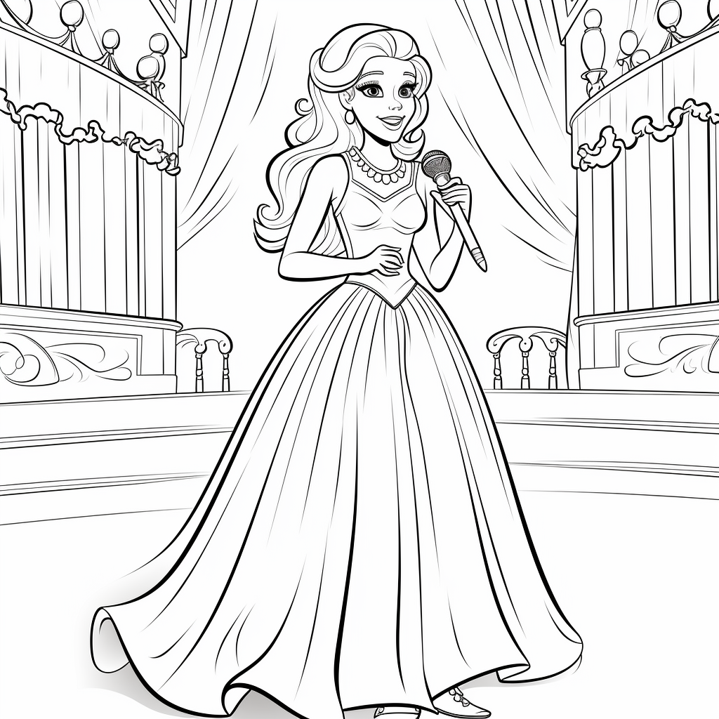 Free printable barbie coloring pages
