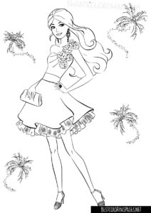 Barbie coloring pages