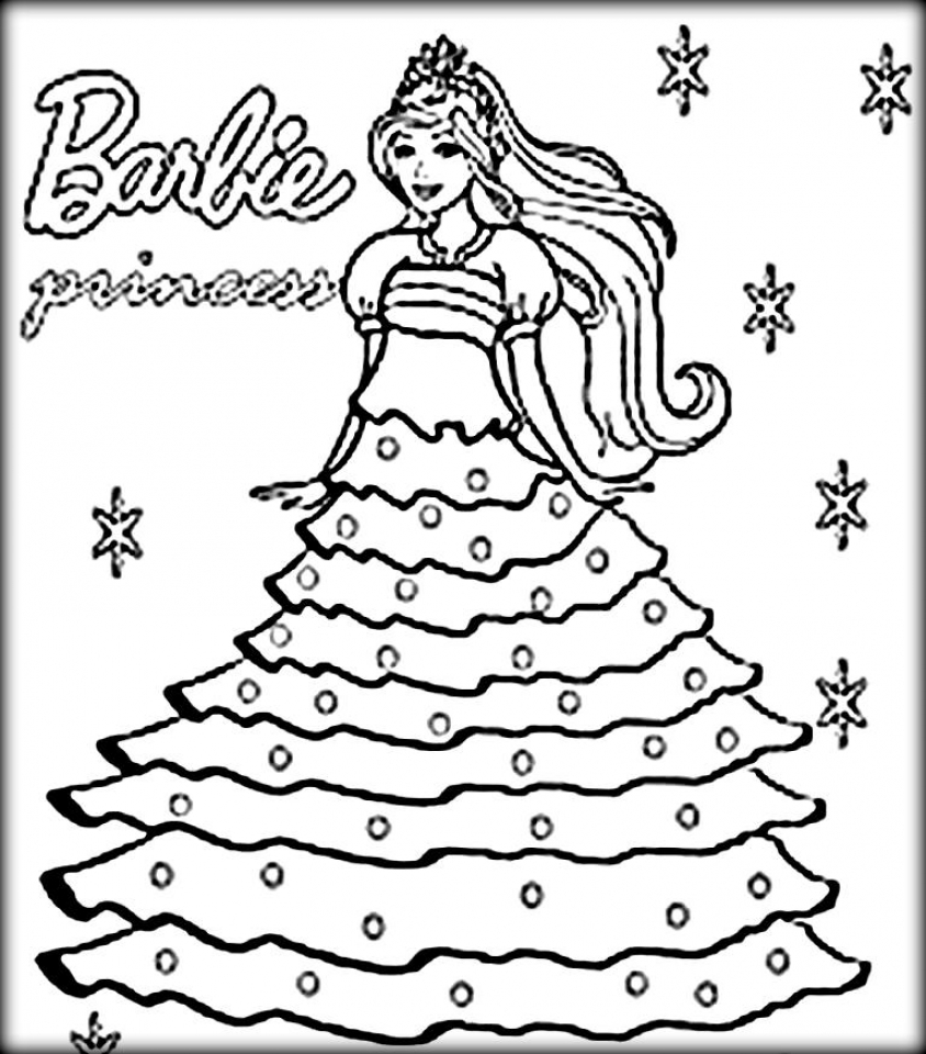 Get this free printable barbie coloring pages for kids gzkd