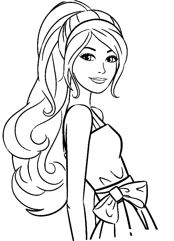 Barbie coloring pages printable for free download