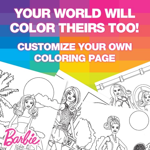 Free barbie printable coloring pages
