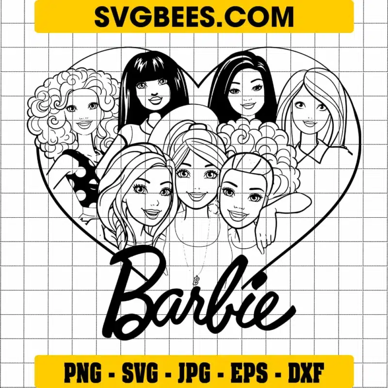 American barbie svg file