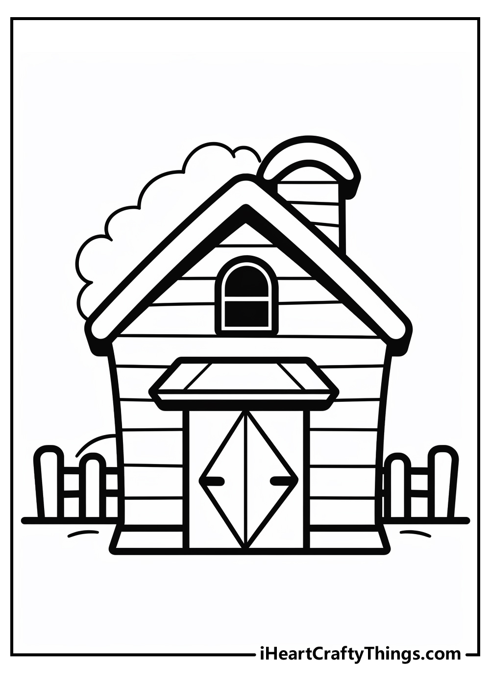 Barn coloring pages free printables