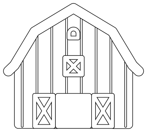 Barn coloring page free printable coloring pages