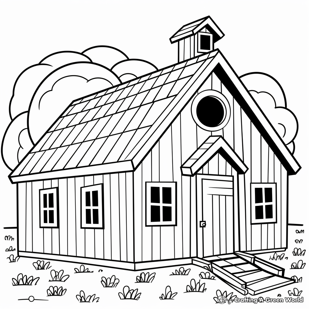 Barn coloring pages