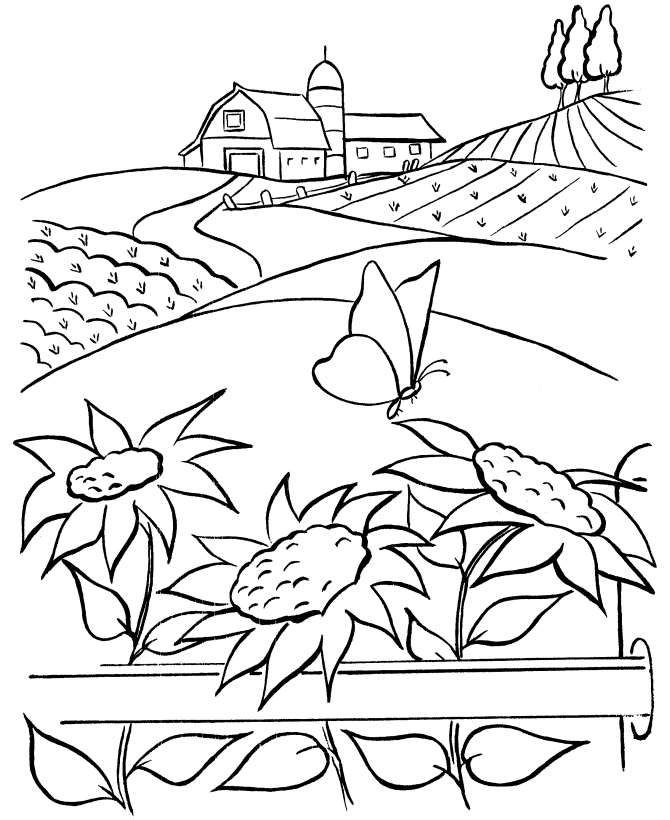 Barn coloring pages