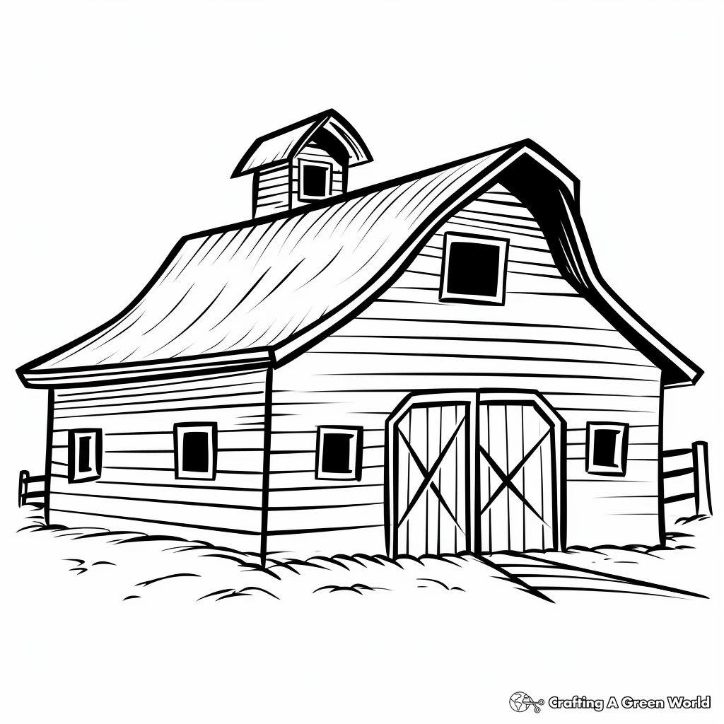 Barn coloring pages