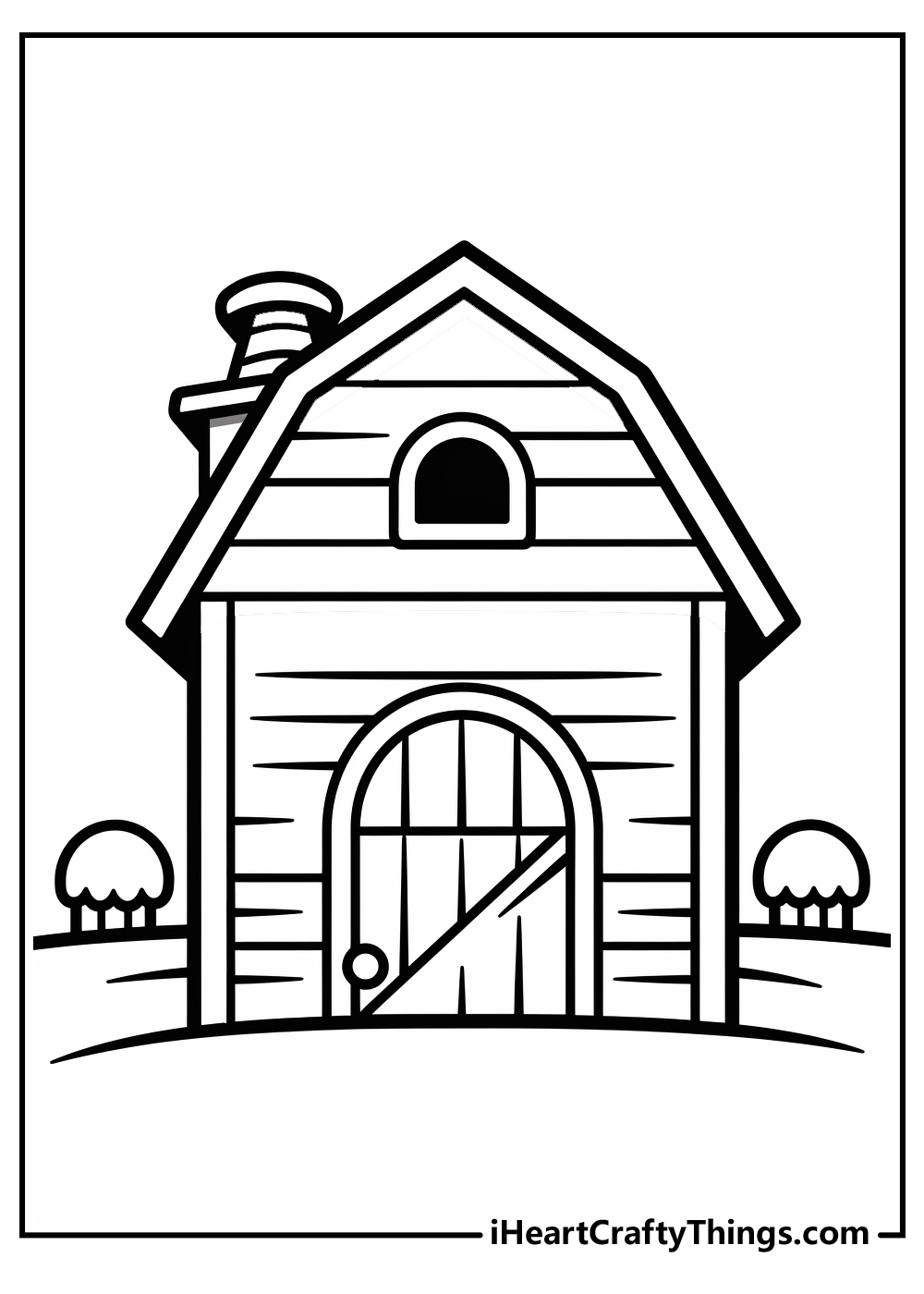 Barn coloring pages free printables