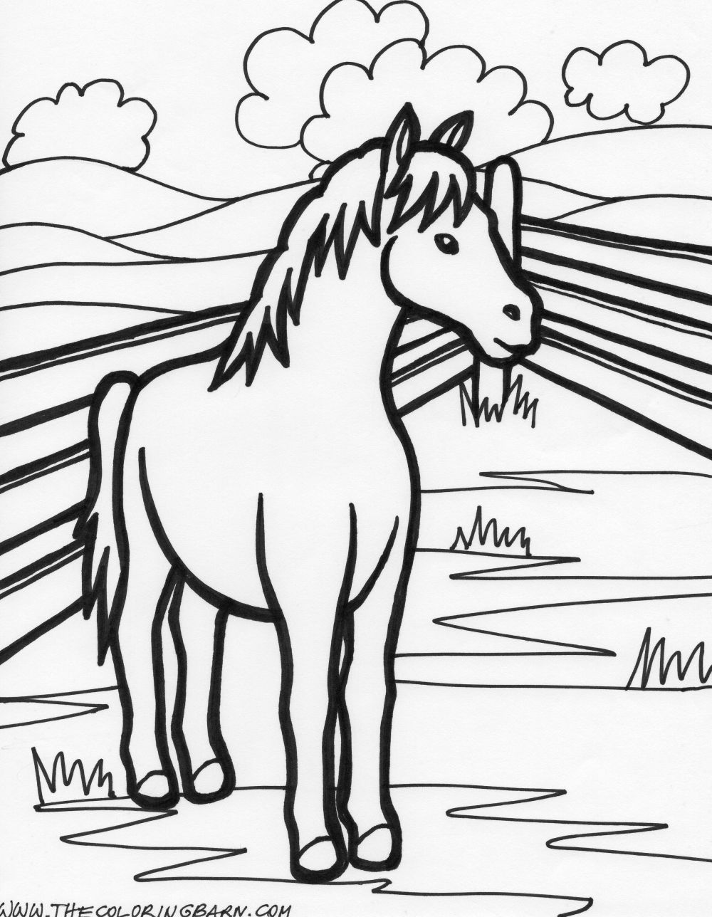 Farm coloring pages