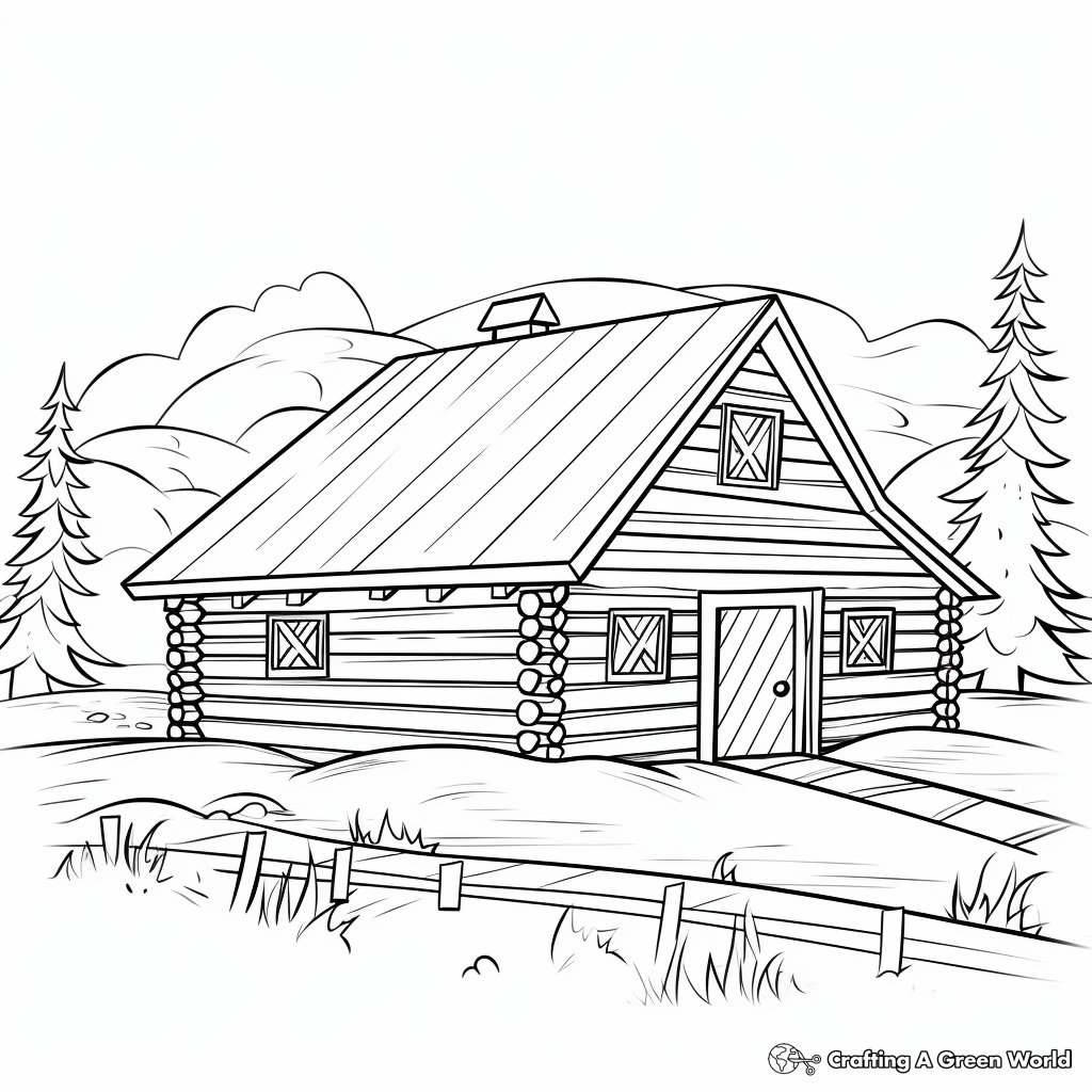 Barn coloring pages