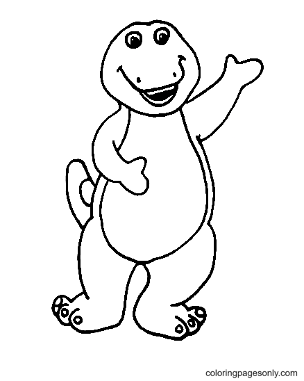 Barney and friends coloring pages printable for free download