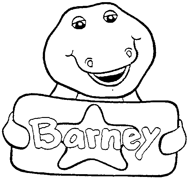 Barney and friends coloring pages