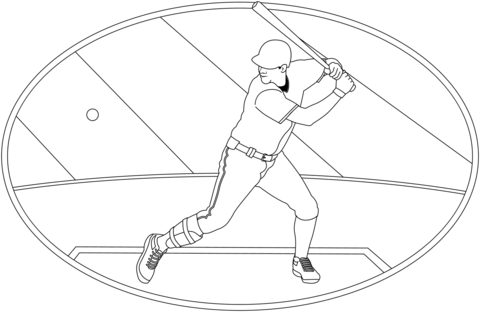 Baseball coloring page free printable coloring pages