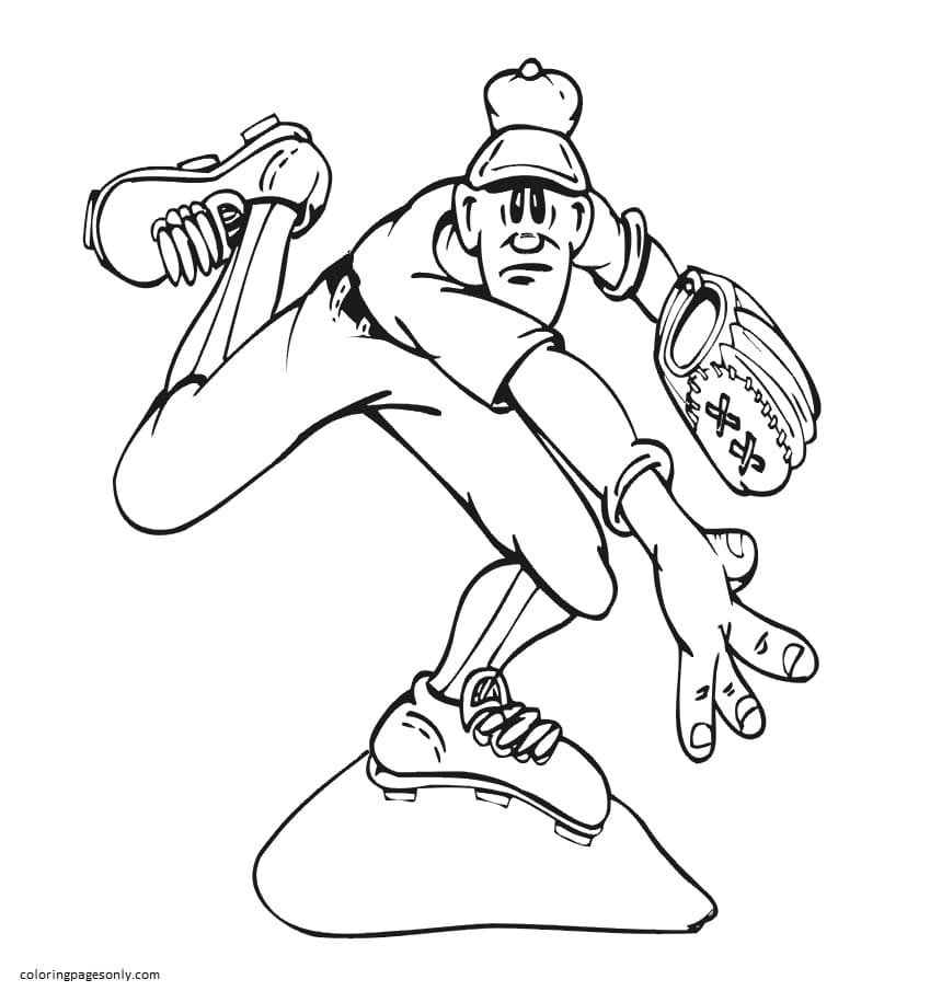 Baseball coloring pages printable for free download