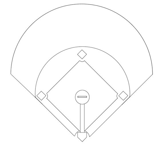 Printable baseball diamond diagram baseball diamond baseball printables baseball lineup