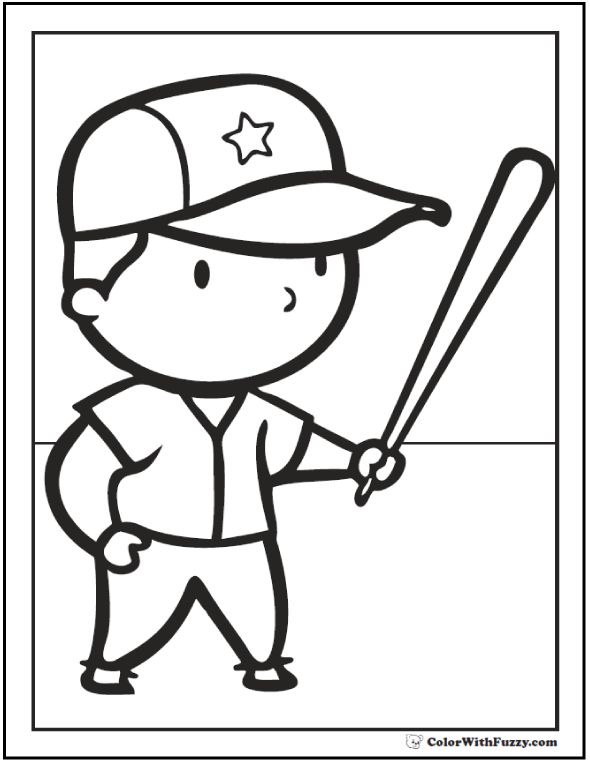 Baseball coloring pages â pitcher and batter sports coloring pages